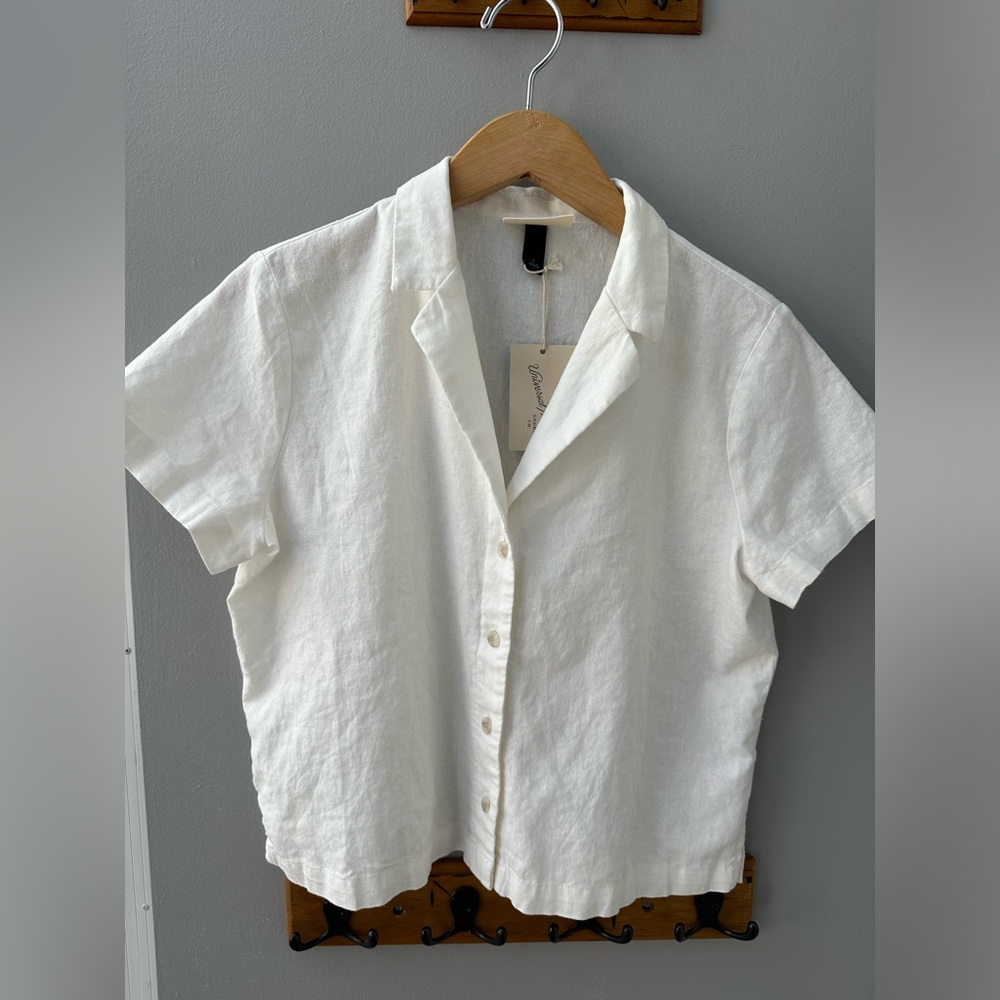 Universal Thread - Linen blend shirt - off white